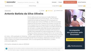 
                            13. Antonio Batista da Silva Oliveira | Escavador
