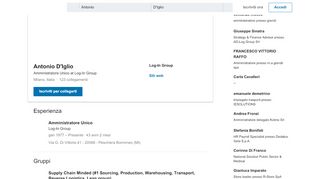
                            1. Antonio D'Iglio - Amministratore Unico - Log-In Group | LinkedIn