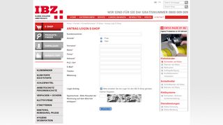 
                            5. Antrag Login E-Shop - IBZ Industrie AG