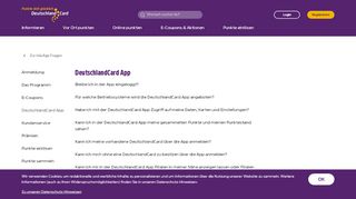 
                            7. Antworten rund um unsere App | FAQ | DeutschlandCard