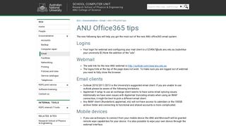 
                            11. ANU Office365 tips - SCU - ANU