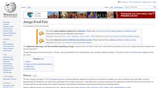 
                            10. Anuga Food Fair - Wikipedia