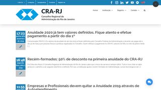
                            9. Anuidade – CRA-RJ – Conselho Regional de Administração do Rio ...