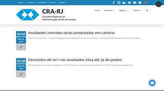 
                            12. Anuidades – CRA-RJ – Conselho Regional de Administração do Rio ...