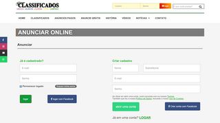 
                            12. Anunciar Online - Jornal Classificados