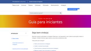 
                            3. Anúncios do Instagram | Central de Ajuda de Anúncios do Facebook