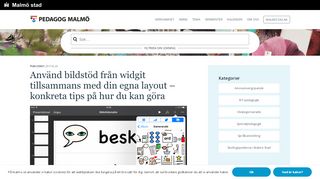 
                            9. Använd bildstöd från widgit tillsammans med din egna layout ...