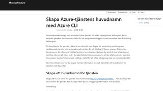 
                            5. Använda Azure-tjänstens huvudnamn med Azure CLI | Microsoft Docs