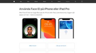 
                            1. Använda Face ID på iPhone eller iPad Pro - Apple-support