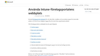 
                            3. Använda Intune-företagsportalens webbplats | Microsoft Docs