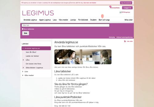 
                            7. Använda legimus.se - Legimus