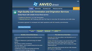 
                            11. Anveo Direct: Wholesale DIDs/DDIs,Toll Free and SIP Call Termination