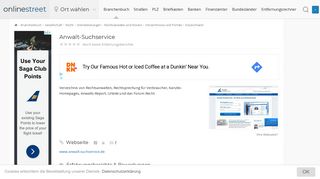 
                            8. Anwalt-Suchservice: Deutschland, Verzeichnisse und Portale anwalt ...