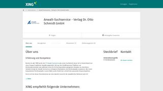 
                            5. Anwalt-Suchservice - Verlag Dr. Otto Schmidt GmbH als Arbeitgeber ...