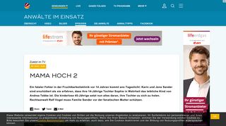 
                            12. Anwälte im Einsatz - Mama hoch 2 - Sat.1