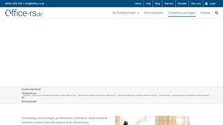 
                            10. Anwaltssekretariat: Telefonservice für Rechtsanwälte – office-rs.de