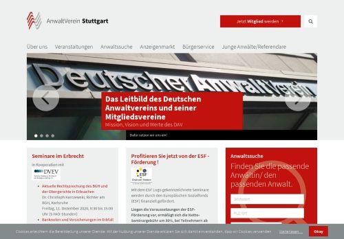 
                            10. Anwaltverein Stuttgart: Startseite