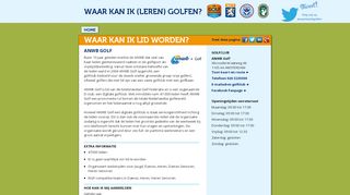 
                            12. ANWB Golf - Waar kan ik lid worden - Waar kan ik golfen