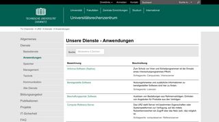 
                            10. Anwendungen | Dienste | URZ | TU Chemnitz