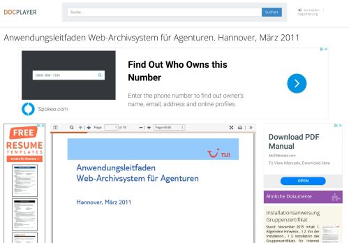 
                            13. Anwendungsleitfaden Web-Archivsystem für Agenturen. Hannover ...