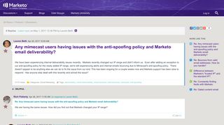 
                            9. Any mimecast users having issues with the anti-... | Marketo ...