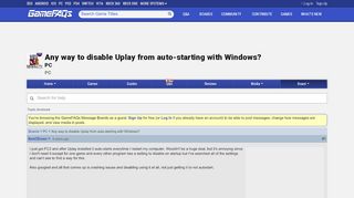 
                            6. Any way to disable Uplay from auto-starting with Windows? - PC ...