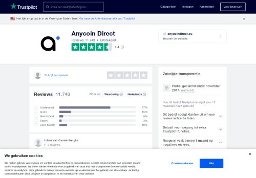
                            6. Anycoin Direct reviews| Lees klantreviews over anycoindirect.eu