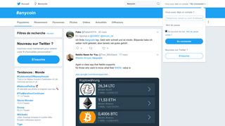 
                            11. #anycoin hashtag on Twitter