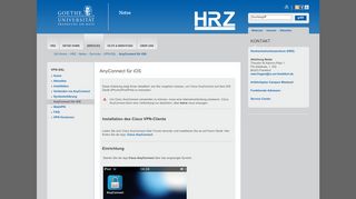 
                            9. AnyConnect für iOS - Goethe-Universität —