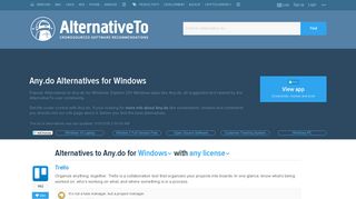 
                            6. Any.do Alternatives for Windows - AlternativeTo.net