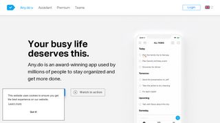 
                            13. Any.do: To do list app with Calendar, Planner & Reminders