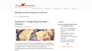 
                            9. AnyFlirt.de - Single Netzwerke - Deutschlands großer Singlebörsen ...