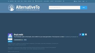 
                            8. AnyLeads Alternatives and Similar Websites and Apps - AlternativeTo ...