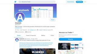 
                            4. Anyleads (@anyleads) | Twitter