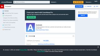 
                            9. Anyleads | Crunchbase