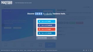 
                            10. Anyleads: Lead generation infrastructure to find new customers and ...