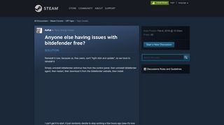 
                            12. Anyone else having issues with bitdefender free? :: Off Topic ...
