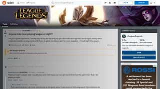 
                            5. Anyone else love playing league at night? : leagueoflegends - Reddit