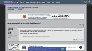 
                            10. Anyone else unable to connect to Model Mayhem? -- The Lounge in ...