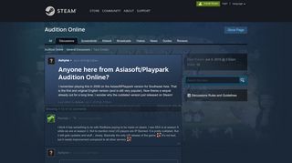 
                            6. Anyone here from Asiasoft/Playpark Audition Online? :: Audition ...