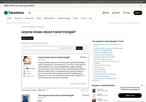 
                            6. anyone knows about travel triangle? - Bargain Travel Forum ...