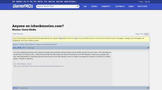 
                            10. Anyone on icheckmovies.com? - Movies: Home Media Message ...