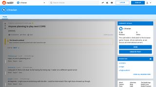 
                            8. Anyone planning to play next COMX : travian - Reddit