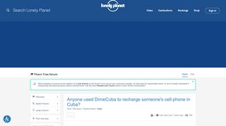 
                            10. Anyone used DimeCuba to recharge someone's cell phone in Cuba ...