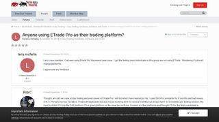 
                            9. Anyone using ETrade Pro as their trading platform? - Day Trading ...
