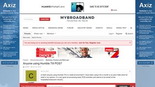 
                            6. Anyone using Humble Till POS? | MyBroadband