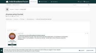 
                            11. Anyone using Vovinet | Internet (General Discussions) | India ...
