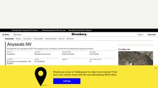 
                            8. Anyseals NV: Company Profile - Bloomberg