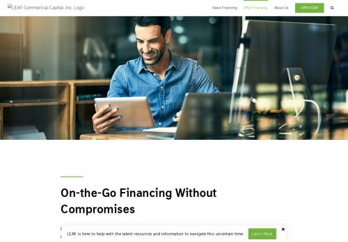 
                            13. Anytime, Anywhere Equipment Finance | LEAF Commercial Capital, Inc.