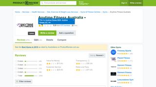 
                            7. Anytime Fitness Australia Reviews - ProductReview.com.au